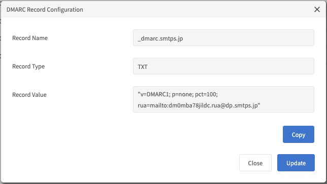 DMARC record update